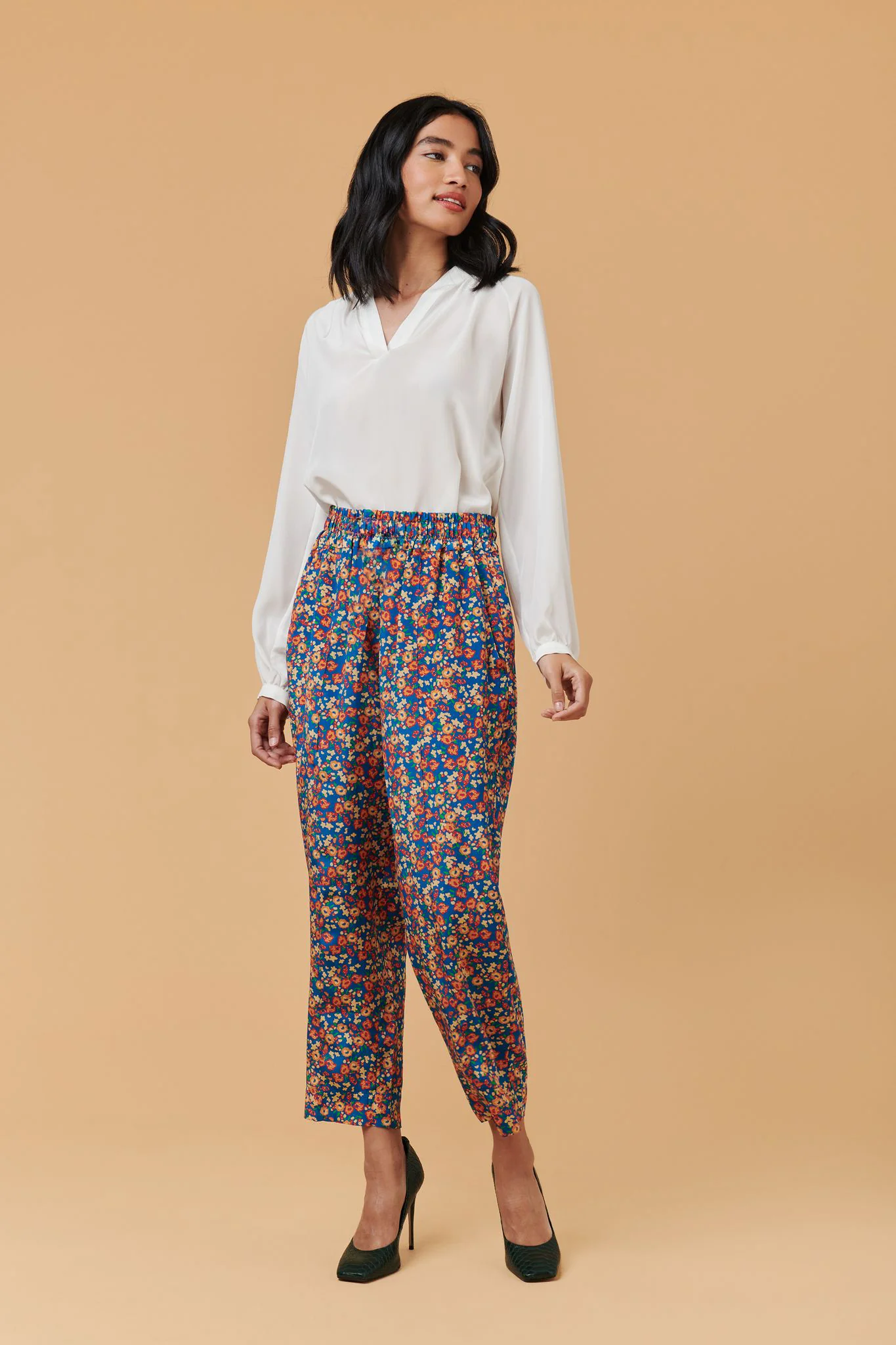 Julia Pant | Blue Sweet Pea - Atomnpay